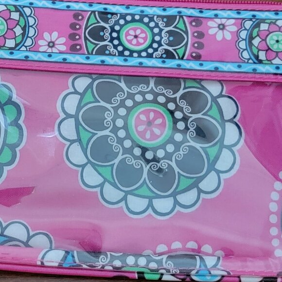 VERA BRADLEY Cupcakes Pink PVC Vinyl Zip 8" Wristlet Organizer Retired 2009 - Picture 2 of 15